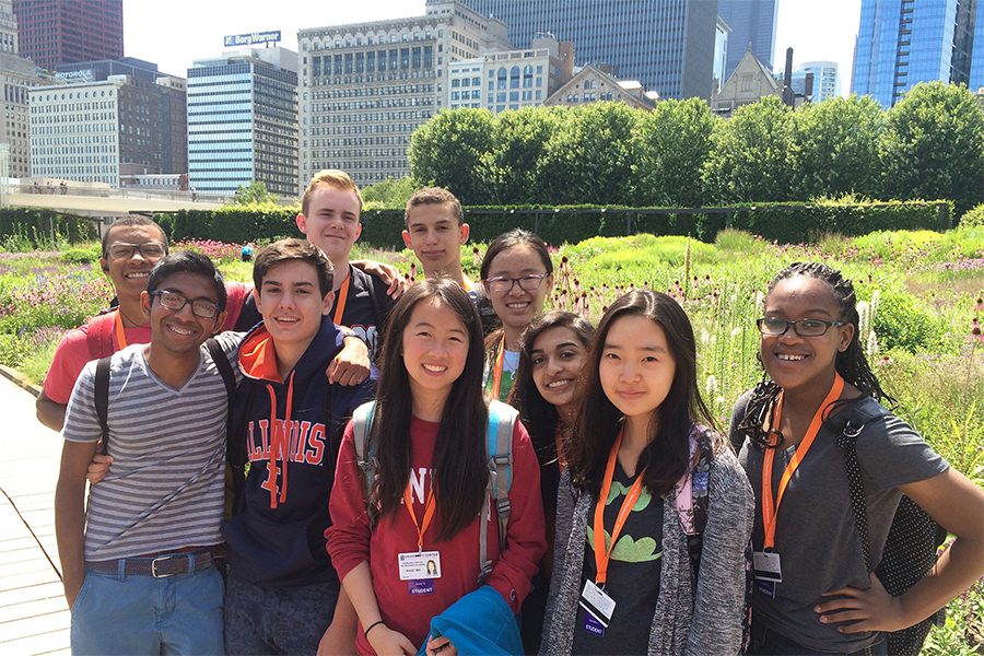 group of high school students in Chicago 