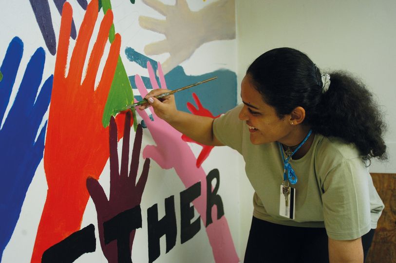 student mural