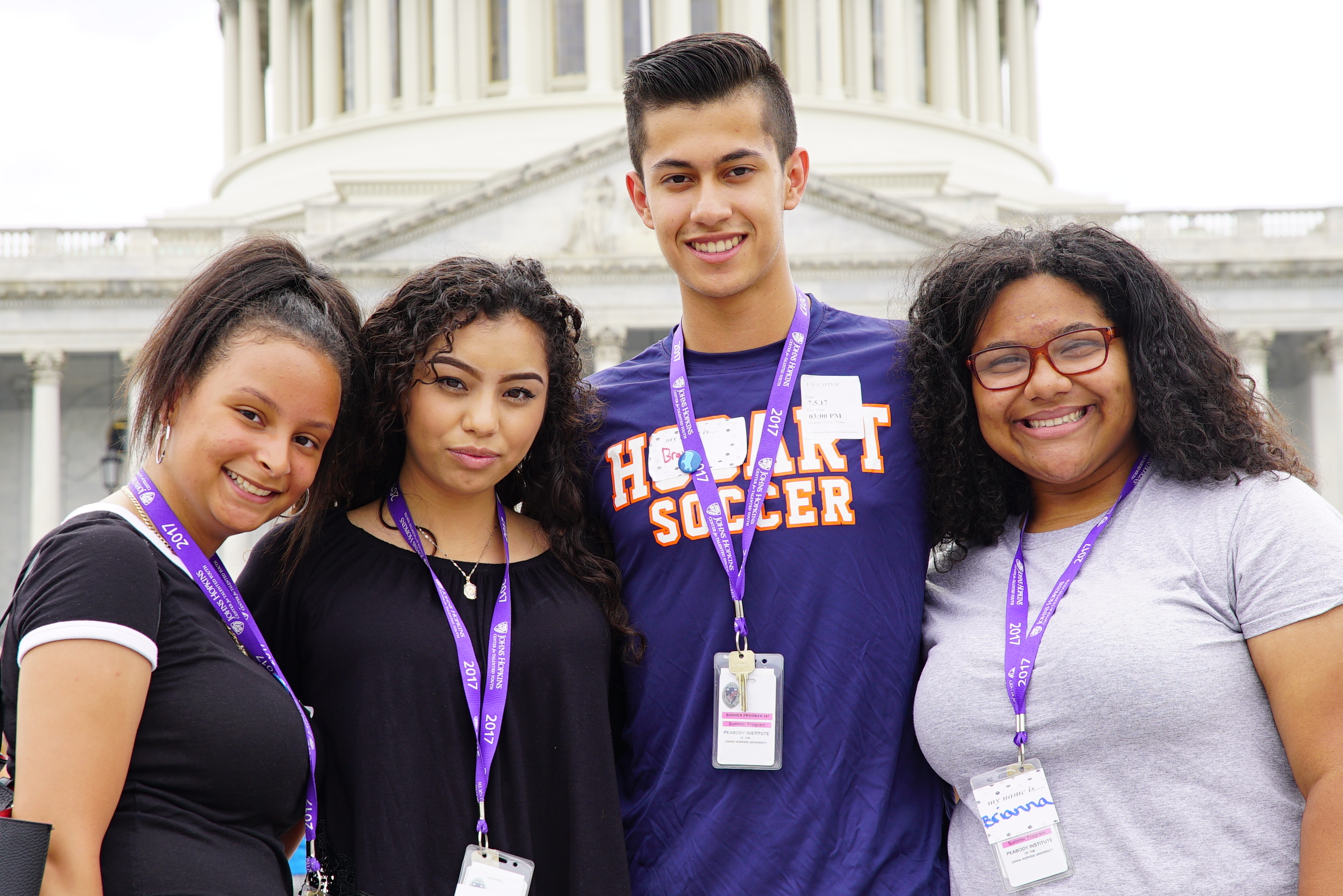kids in front of capitol