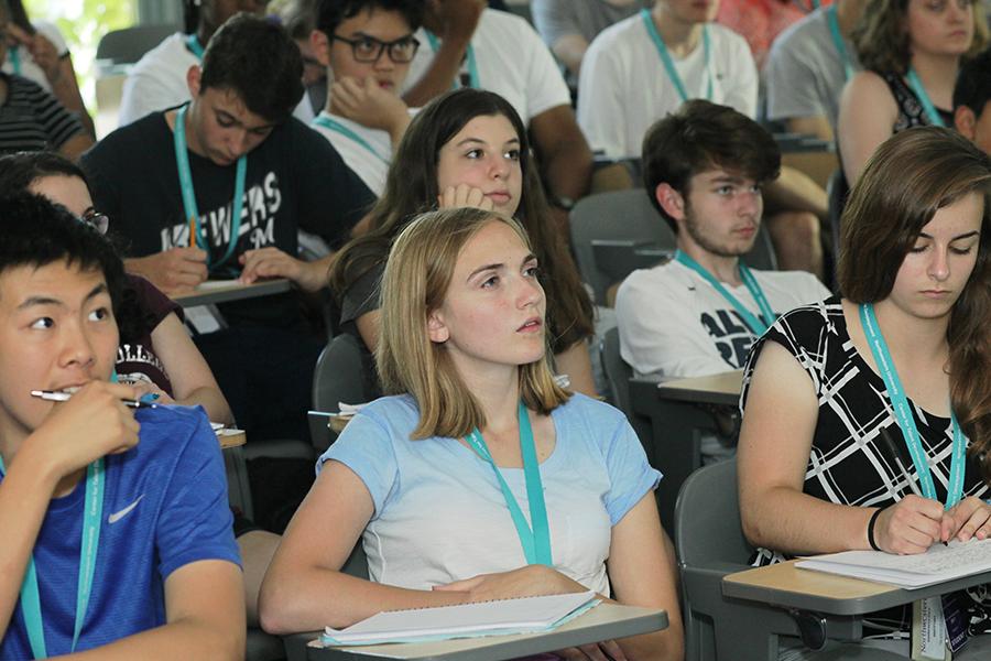 High School Students Attending Seminar