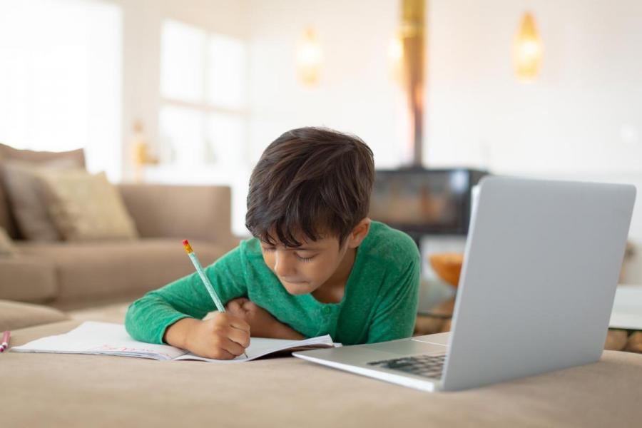 Boy with computer